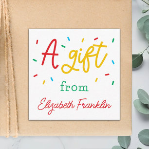 Tarjeta De Recepción Regalo de chispas de arcoiris de la familia person