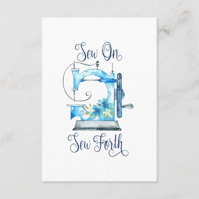 Tarjeta De Recepción Regalo de costura | Sew On Sew Forth (Anverso)