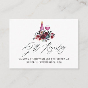 Tarjeta De Recepción Regalo de Despedida de Soltera con Degustación de