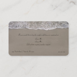 Tarjeta De Recepción Regalo de marea oceánica