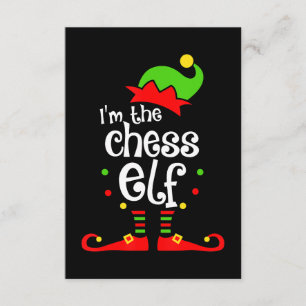 Tarjeta De Recepción regalo de navidades de amigos de la familia chess