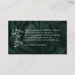 Tarjeta De Recepción Regalo de registro de bodas de destino de código Q