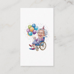 Tarjeta De Recepción Regalo divertido de cumpleaños para abuela anciana