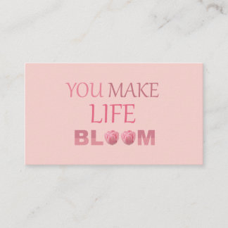 Tarjeta De Recepción Regalo Floral 'Haces que la Vida Florezca' para El