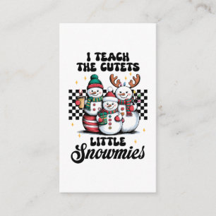 Tarjeta De Recepción Regalo para Maestro Enseño a los Copitos de Niev