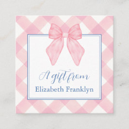 Tarjeta De Recepción Regalo personalizado de los Chicas rosados de Ging