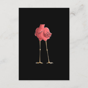 Tarjeta De Recepción Regalos de disfraces Flamingo Halloween sin cabeza