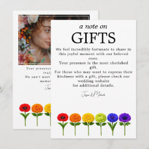 Tarjeta De Recepción 🌈 Regalos + Foto LGBTQ Prosperan Juntos