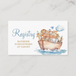 Tarjeta De Recepción Registro de Baby Shower de animales árabes de cute