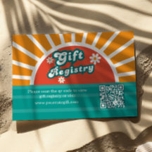 Registro de Baby Shower de Sunshine Retro