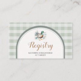 Tarjeta De Recepción Registro de Baby Shower de Sweet Little Duckling G