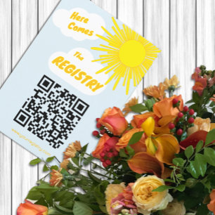 Tarjeta De Recepción Registro de Baby Shower del Niño que Llega