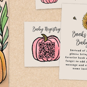 Tarjeta De Recepción Registro de Baby Shower Fall Harvest