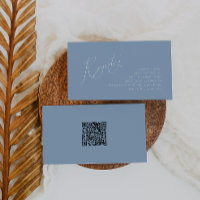 Registro de bebés del código QR azul y agitado