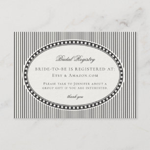Tarjeta De Recepción Registro de Boda de Cuadros de Arlequín Negro