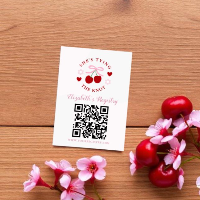 Tarjeta De Recepción Registro de Boda de Tying the Knot (Subido por el creador)