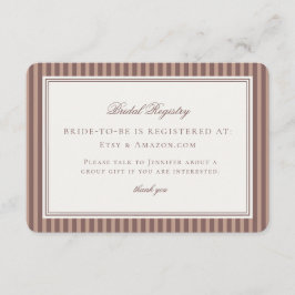 Tarjeta De Recepción Registro de Boda Espresso Martini Love Brewing