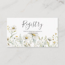 Registro de Bodas de Flores Silvestres Blancas