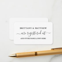 Registro de Bodas de guiones de caligrafía moderna