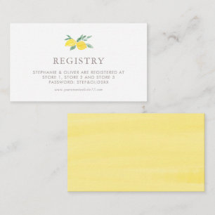 Tarjeta De Recepción Registro de Bodas de verano de Pastel Watercolor L