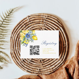 Tarjeta De Recepción Registro de Brigadas de Cítricos Florales de Lemon