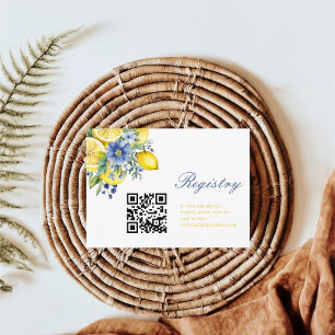 Tarjeta De Recepción Registro de Brigadas de Cítricos Florales de Lemon