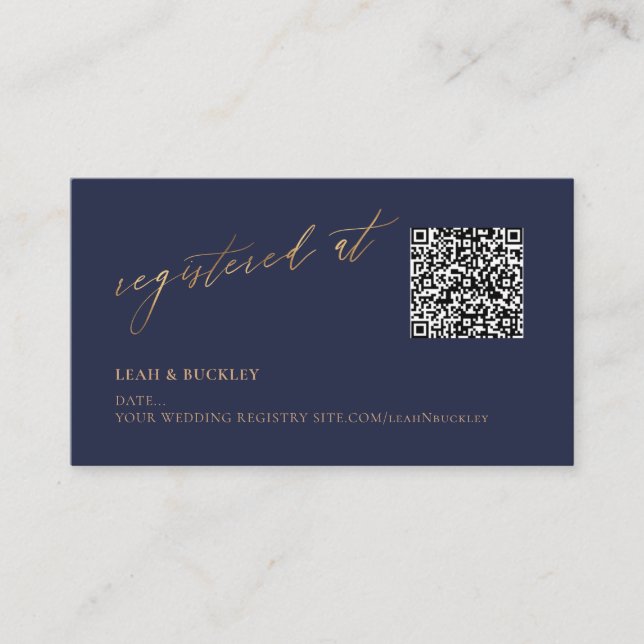 Tarjeta De Recepción Registro de Código QR de ArtsApp con Caligrafía Fa (Anverso)