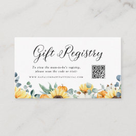 Tarjeta De Recepción Registro de código QR para calabaza acuática y gir