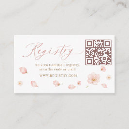 Tarjeta De Recepción Registro de Desayuno Nupcial Petalos y Prosecco