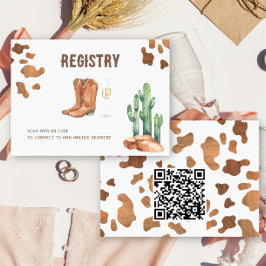 Tarjeta De Recepción Registro de Despedida de Soltera con Código QR al 