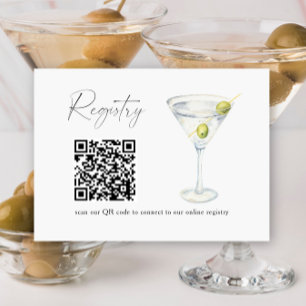 Tarjeta De Recepción registro de despedida de soltera con código QR de