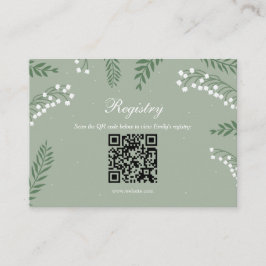 Tarjeta De Recepción Registro de Despedida de Soltera Elegante de Lirio