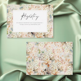 Tarjeta De Recepción Registro de Ducha de Novia Romántica Neutral Vinta