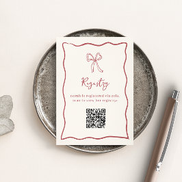 Tarjeta De Recepción Registro de Duchas de Novias Dolce Vita