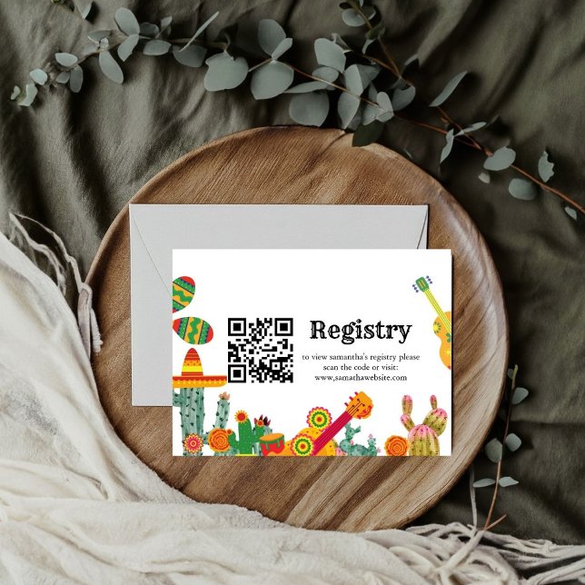 Tarjeta De Recepción Registro de duchas de novias mexicanas en Taco (Subido por el creador)