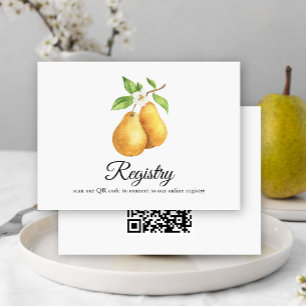 Tarjeta De Recepción Registro de duchas de novias por código QR