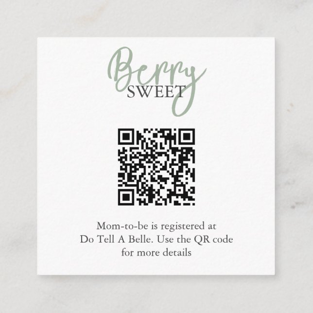 Tarjeta De Recepción Registro de fresas (Reverso)