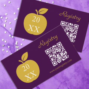 Tarjeta De Recepción Registro de Graduación de Maestros de Manzana