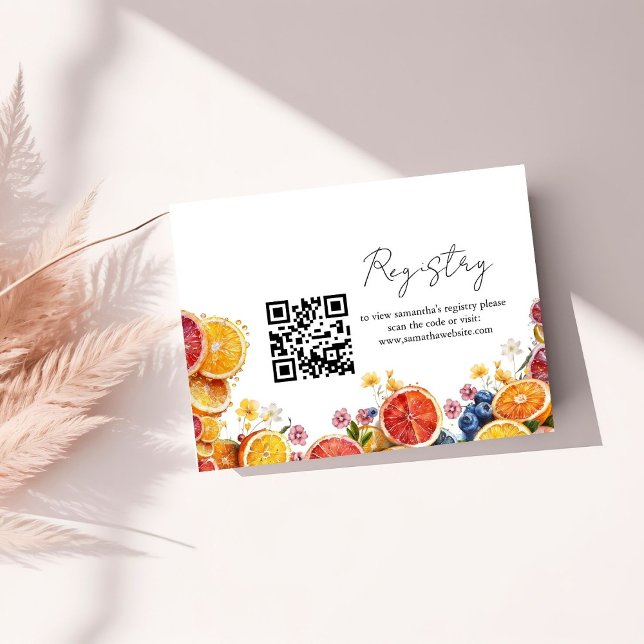 Tarjeta De Recepción Registro de helados de flores Ducha de novia (Subido por el creador)