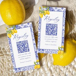 Tarjeta De Recepción Registro de limón de la ducha de la brigada princi