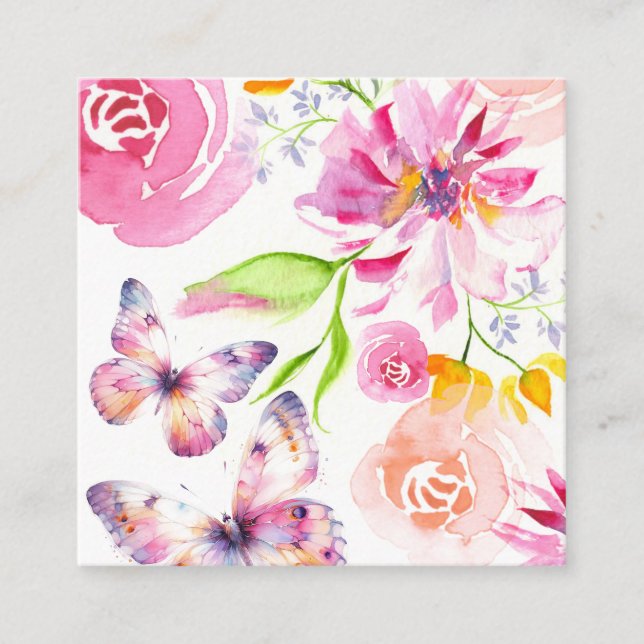 Tarjeta De Recepción Registro de mariposas y canciones de cuna (Anverso)