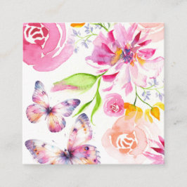 Tarjeta De Recepción Registro de mariposas y canciones de cuna