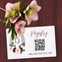 Registro de Quinceanera de Floral Western Horsesho