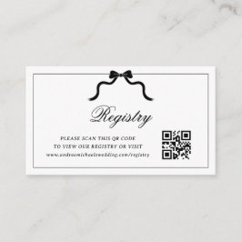 Tarjeta De Recepción Registro de regalo de Boda de código QR de cinta d
