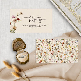 Tarjeta De Recepción Registro de regalo de Boho