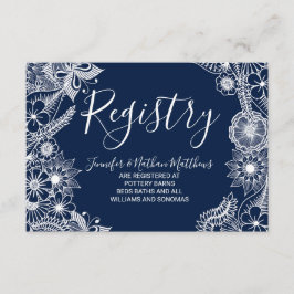 Tarjeta De Recepción Registro de regalo de Flores Ilustrativas de la Ma