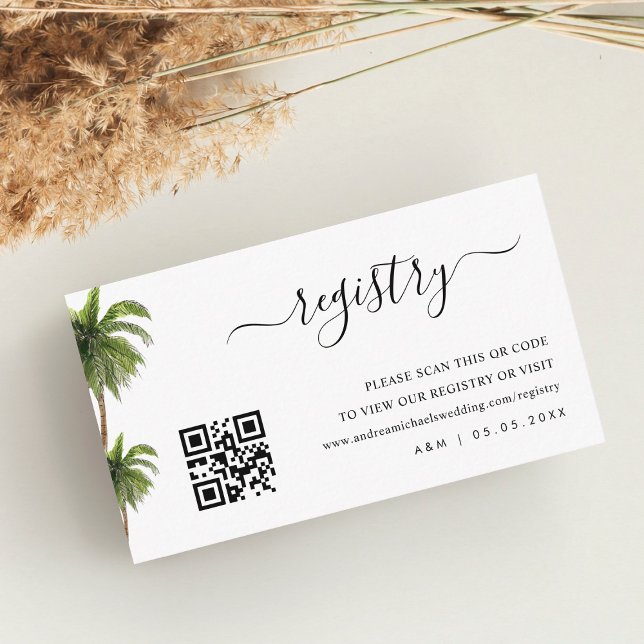 Tarjeta De Recepción Registro de regalo del Boda de código Qr del árbol (Subido por el creador)