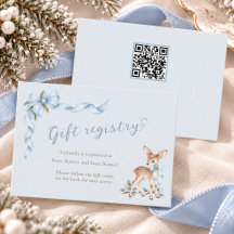 Registro de regalos con código QR para Baby Shower