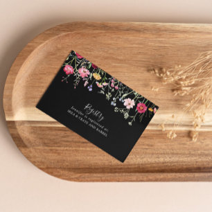 Tarjeta De Recepción Registro de regalos de Boda de flores silvestres d