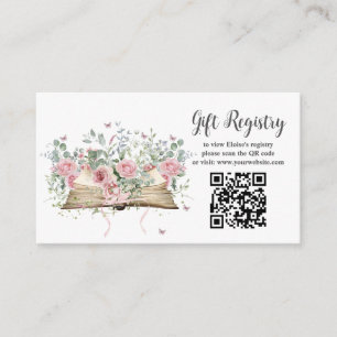 Tarjeta De Recepción Registro de regalos de boda para nuevo capítulo